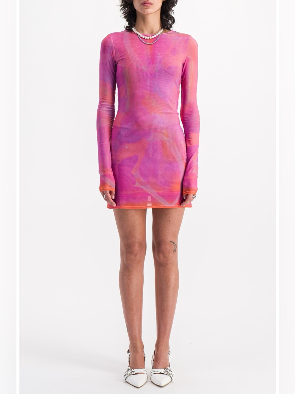 Anthropologie SAEMDI Mini Mesh Dress